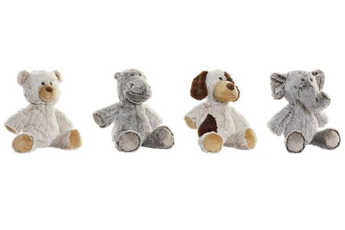 PELUCHE POLIESTER 30X20X42 ANIMAL 4 SURT. PE197366