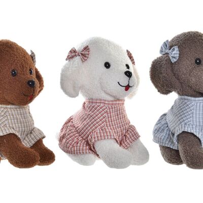 PELUCHE POLIESTER 30X30X30 CANICHE 3 SURT. PE197387