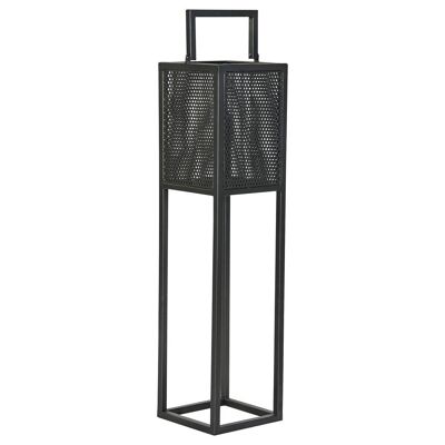 PORTAVELA METAL CRISTAL 20X20X82 NEGRO PV183148