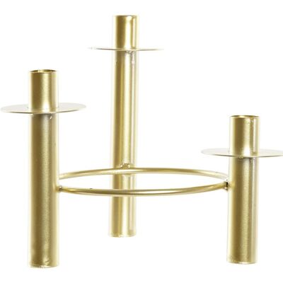 CANDELABRO IN METALLO 23X21X20 ORO PV191099