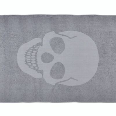 Asciugamano hammam CAPRI SKULL 90x160cm Argento