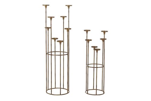 PORTAVELA SET 2 METAL 38X38X110 COBRIZO PV197274