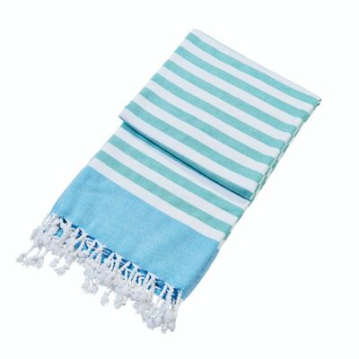 CAIRO hammam towel 90x160cm Cyan Blue