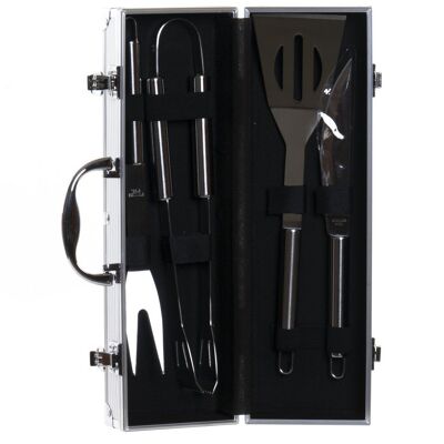 BARBECUE SET 5 STAINLESS STEEL ALUMINUM 38X12X9 BLACK RC166690