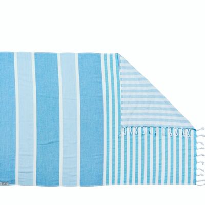 CASABLANCA asciugamano hammam 90x160cm Blue Shades