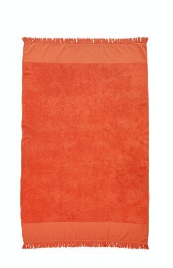 Serviette de hammam CAPRICE 95x180cm Corail 2