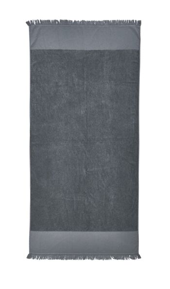 Serviette de hammam CAPRICE 95x180cm anthracite 2