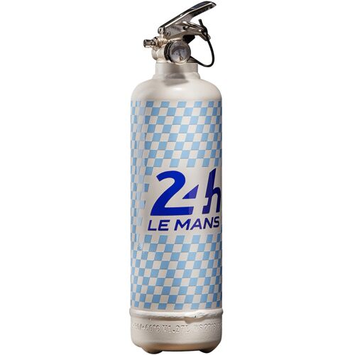 Extincteur Design Voiture - 24h le mans damier blanc