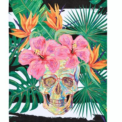 CASE SUMMER SKULL beach towel 90x180cm