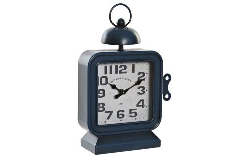 Reloj sobremesa hierro 19x8x28 azul RE179998