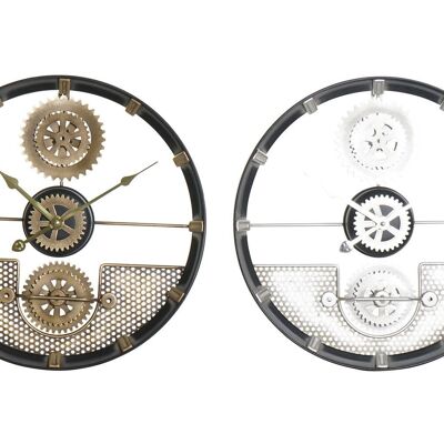 IRON WALL CLOCK 40X5,5X40 GEARS 2 ASSORTMENTS. RE187282