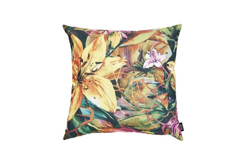 OUTDOOR KISSEN YELLOW LILY inklusive Inlett 65x65cm