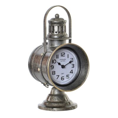 IRON TABLE CLOCK 13.3X18X28.5 13.3 CANDELABR RE187315
