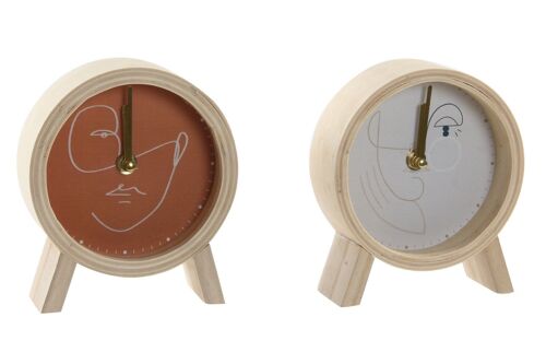 RELOJ MADERA 13X5X15 CARA 2 SURT. RE191068