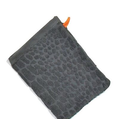 BLACK LINE SAFARI CROCO guanto lavaggio 15x20cm antracite