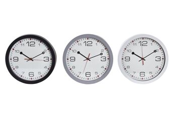 HORLOGE MURALE MDF 34X4X34 2 ASSORTIMENTS. RE196359 1