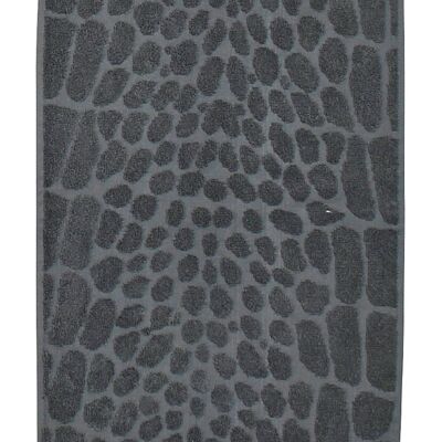 BLACK LINE SAFARI CROCO guest towel 30x50cm anthracite