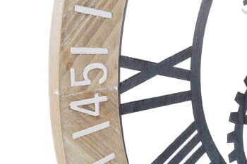 HORLOGE MURALE EN FER 76X4,5X76 ENGRENAGES 2 ASSORTIMENTS. RE196370 2