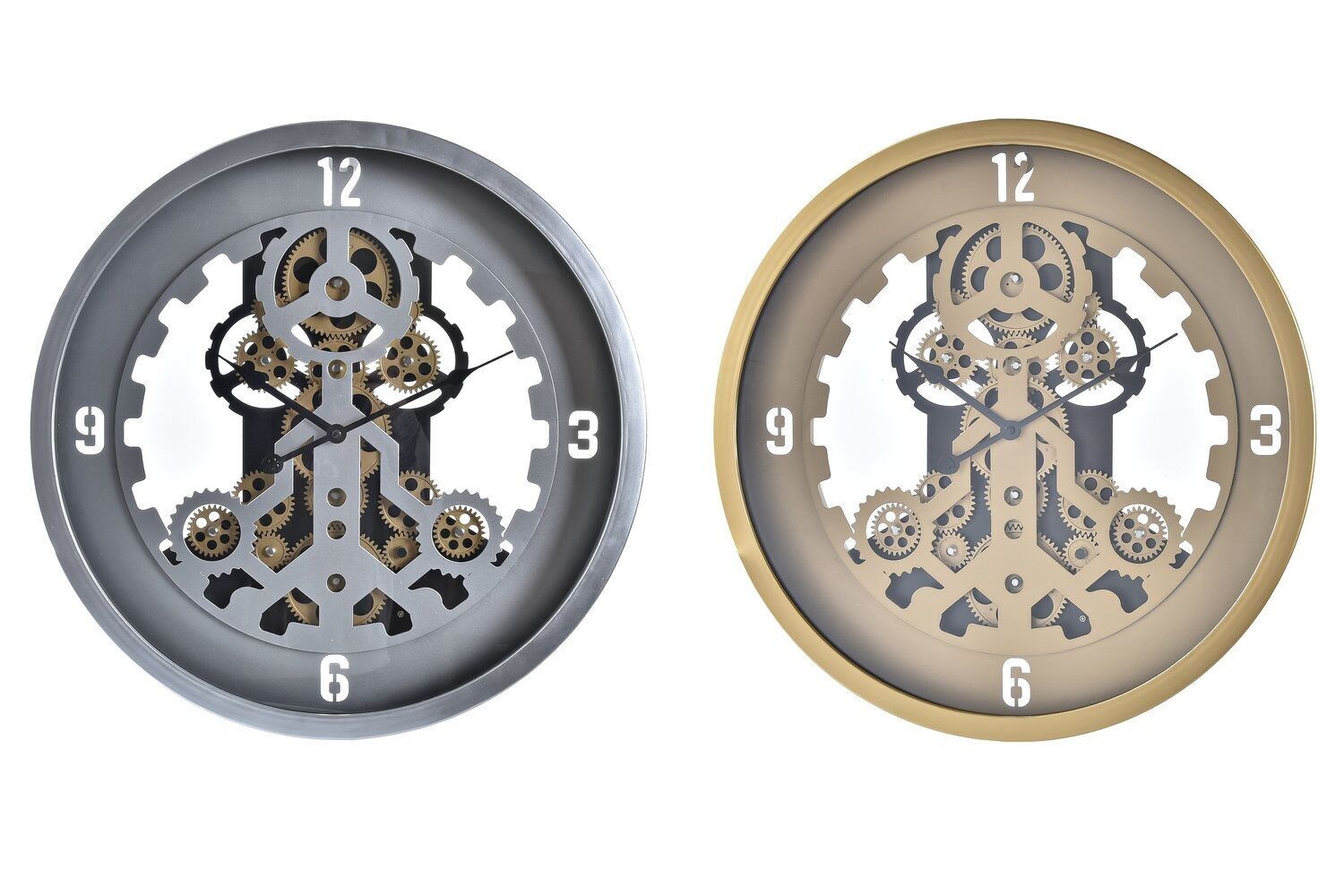 Orologio da parete in ferro 50x8x50 movimento 2 assortiti. RE196383