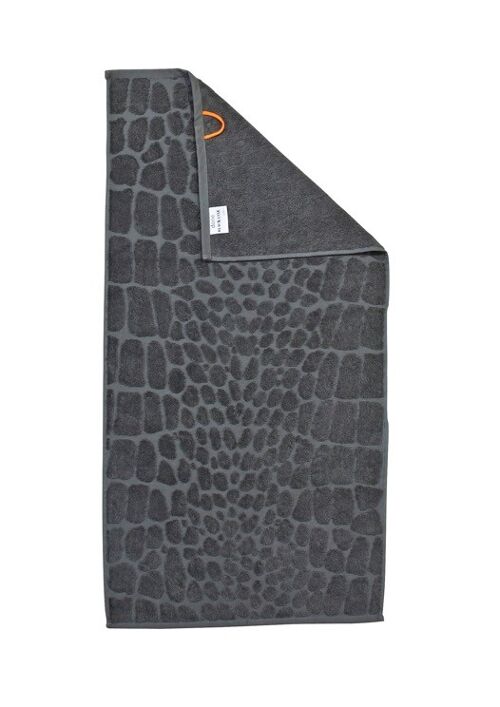 BLACK LINE SAFARI CROCO Handtuch 50x100cm Anthracite