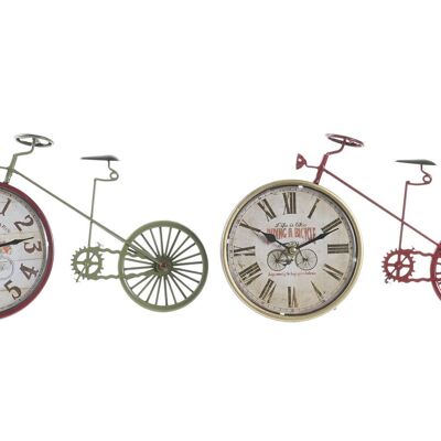 IRON TABLE CLOCK 34.5X5X22.5 BICYCLE 2 SOUTH RE196397