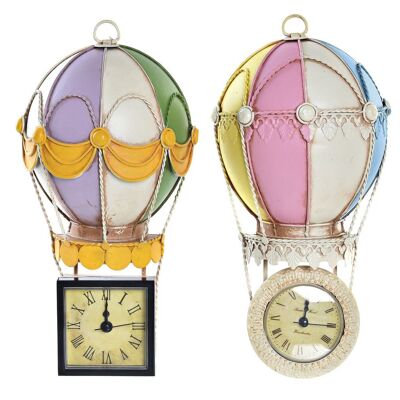 RELOJ PARED METAL 26X7X13,5 GLOBO 2 SURT. RE197101