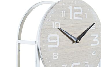 HORLOGE MURALE MDF MÉTAL 25,5X11,5X71 ÉTAGÈRE RE197232 2