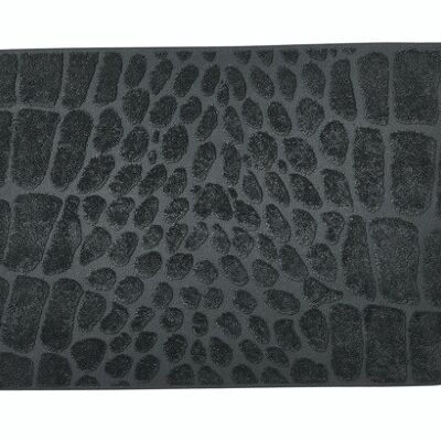 BLACK LINE SAFARI CROCO bath rug 50x70cm anthracite