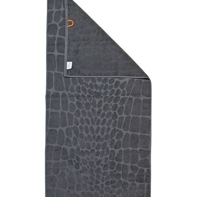 Serviette de douche BLACK LINE SAFARI CROCO 70x140cm anthracite