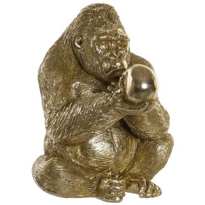 RESIN FIGURE 33X33X43 GOLDEN GORILLA RF170827