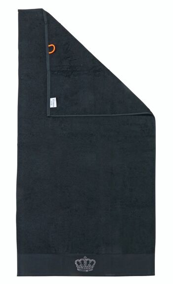 Serviette de douche BLACK LINE STONE CROWN 70x140cm Noir 1