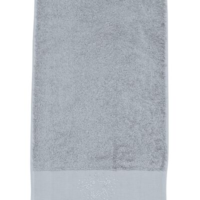 BLACK LINE STONE STAR guest towel 30x50cm Silver