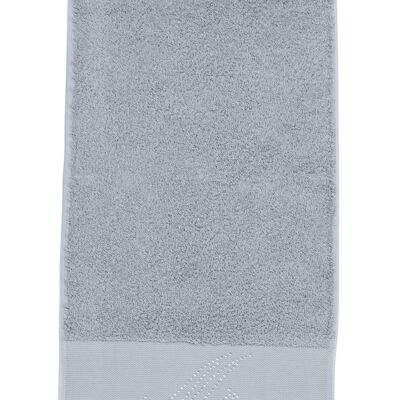 BLACK LINE STONE MR guest towel 30x50cm Silver