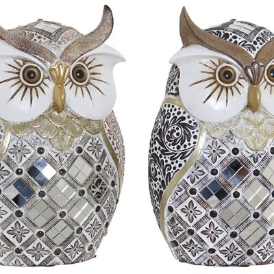 RESIN FIGURE 14X10X20 OWL 2 ASSORTMENTS. RF181286