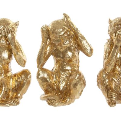 RESIN FIGURE 13X11X19,5 MONKEY 3 ASSORTMENTS. RF181361