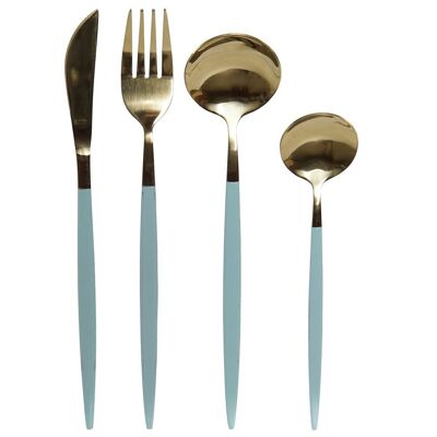 CUTLERY SET 16 STAINLESS STEEL 1,5X0,5X22,3 3MM BRILLIANT SM173685