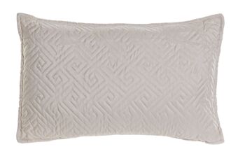 COUSSIN POLYESTER 60X10X40 400 GR. GRÈCE BRODÉE TX181451 1