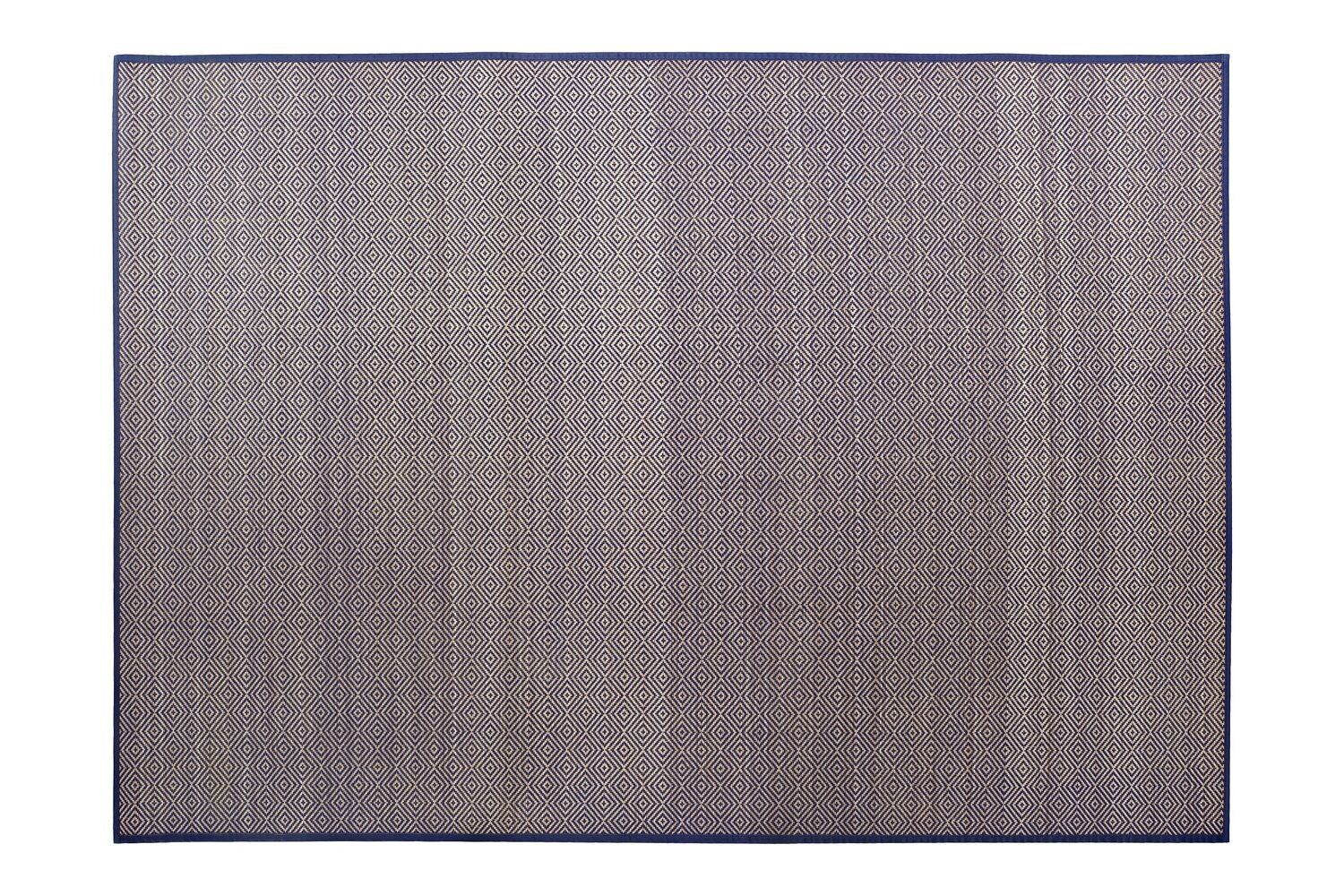 TAPPETO BAMBOO 160X230X0,5 GEOMETRICO BLU TX184864