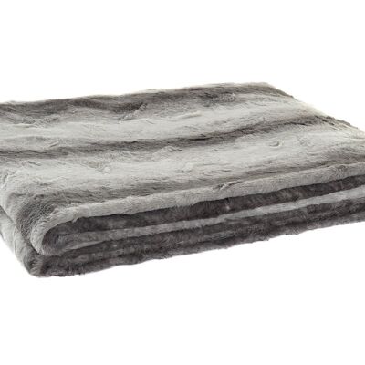 POLYESTER BLANKET 150X200X2 270 GSM, BICOLOR ANIMAL TX185513