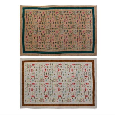 TAPIS COTON 120X180X0,4 715 IKAT 2 ASSORTIS. TX185698