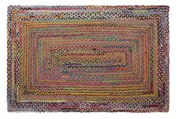 TAPIS COTON JUTE 160X230X1 CHINDI MULTICOLORE TX186009 1