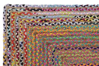 TAPIS COTON JUTE 160X230X1 CHINDI MULTICOLORE TX186009 2