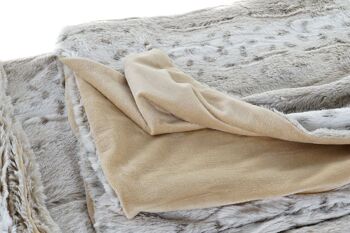 COUVERTURE POLYESTER 150X200X2 485 G/M², BEIGE SAUVAGE TX186040 3