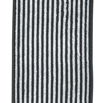 DAILY SHAPES STRIPES Gästehandtuch 30x50cm Anthracite/Bright White