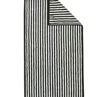 DAILY SHAPES STRIPES Handtuch 50x100cm Black/Bright White