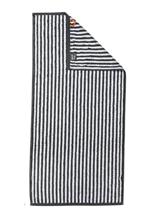 DAILY SHAPES STRIPES Handtuch 50x100cm Anthracite/Bright White