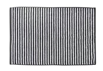 DAILY SHAPES STRIPES tapis de bain 50x70cm Anthracite/Blanc brillant