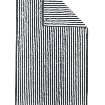 DAILY SHAPES STRIPES Duschtuch 70x140cm Anthracite/Bright White