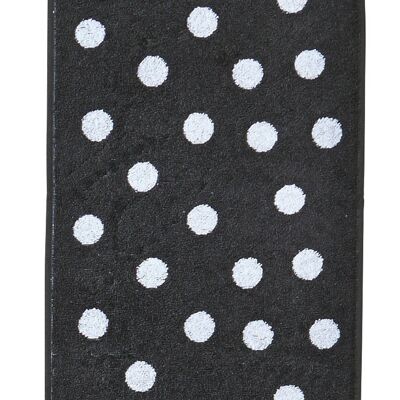 DAILY SHAPES DOTS guest towel 30x50cm Anthracite/Bright White