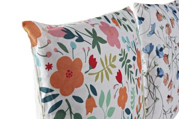 COUSSIN POLYESTER 45X10X45 400 GR. FLEURS 3 ASSORTIMENTS. TX188871 2